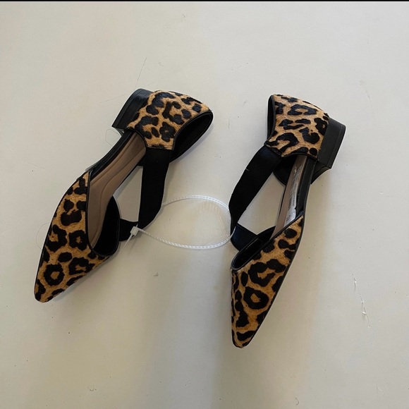 Asymmetrical Leopard Print Haircaff Preston &York Women’s Flat - Picture 6 of 8